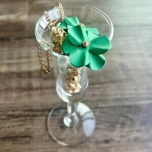 Mini Mystery Jewelry Jar! Golden Green Glam! All Wearable, No Junk!!